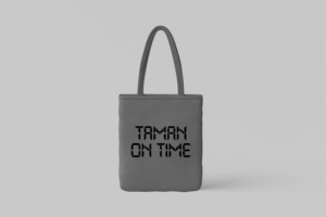 "Taman on Time" Gray Tote Bag book cover