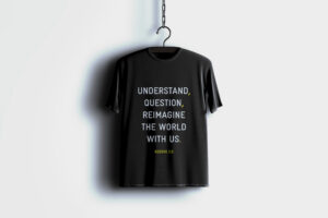 Understand Question Reimagine the world with us Black product image