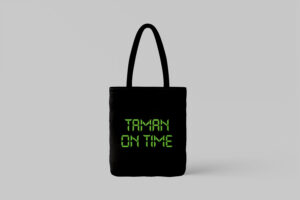 Taman on Time Black Tote Bag book cover